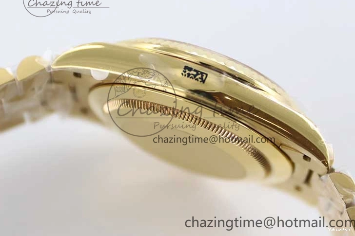 Dial YG Steel 40mm 1:1 Best TWF A2836 Crystal Date 904L YG Edition on Bracelet Day YG 0430